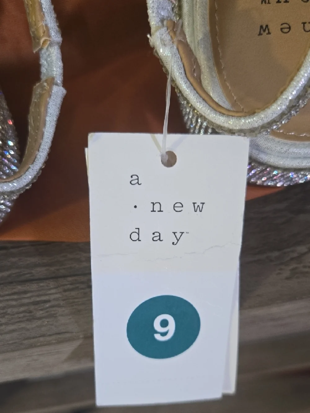 a new day Silver Crystal-Embellished Pointed-Toe Slingback Flats - Picture 2 of 3